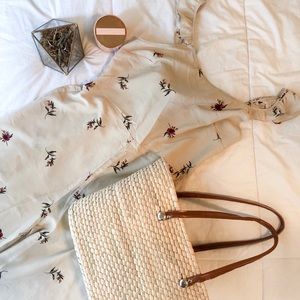 Floral Romper with Bandeau Tie back